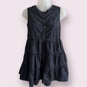 Anthropologie Black Sleeveless Blouse